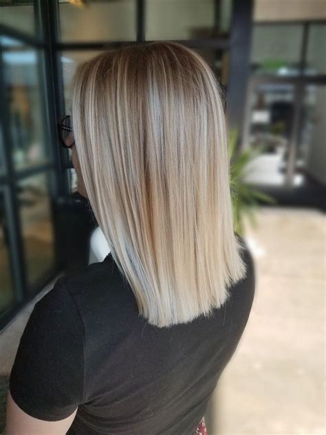 Blonde Balayage Lob Balayage Lob Balayage Highlights Color Melting Extensions Hair Color