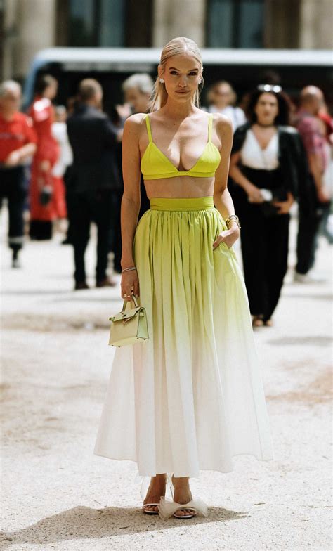 Leonie Hanne Attends The Elie Saab Fashion Show During Paris