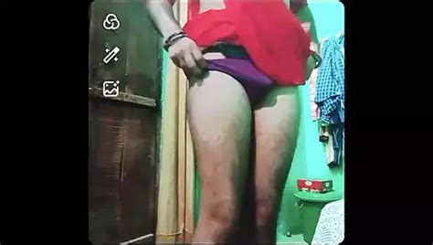 Indian Gay Crossdresser Gaurisissy In Blue Salwar Suit Pressing His Boobs And Fingering In His