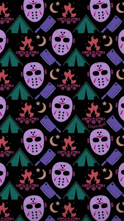 Halloween Horror Pattern Wallpapers Wallpaper Cave