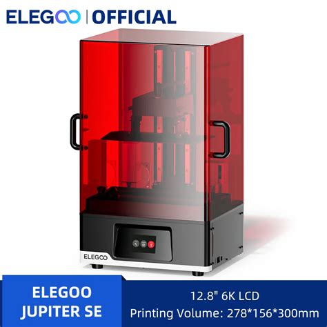 Elegoo Jupiter Se 6k Mono Lcd 3d Printer 128 6k Lcd Resin 3d Printer Cobrefractive Light