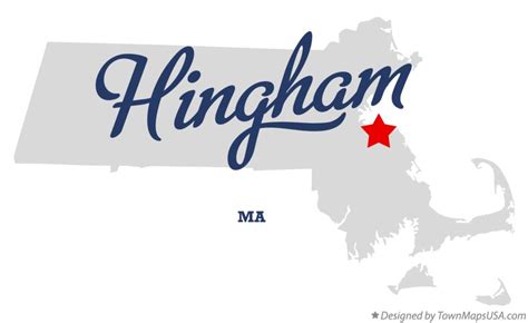 Map of Hingham, MA, Massachusetts