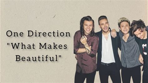 One Direction What Makes You Beautiful Lyrics Youtube