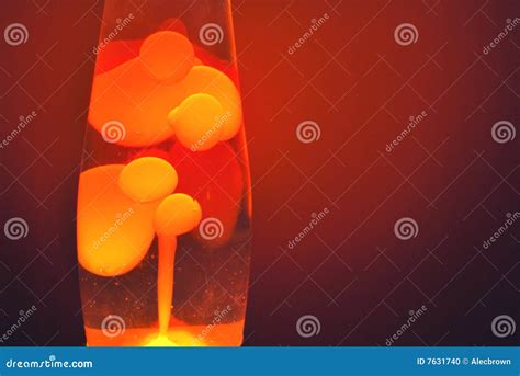 Orange Lava Lamp Stock Photo Image 7631740
