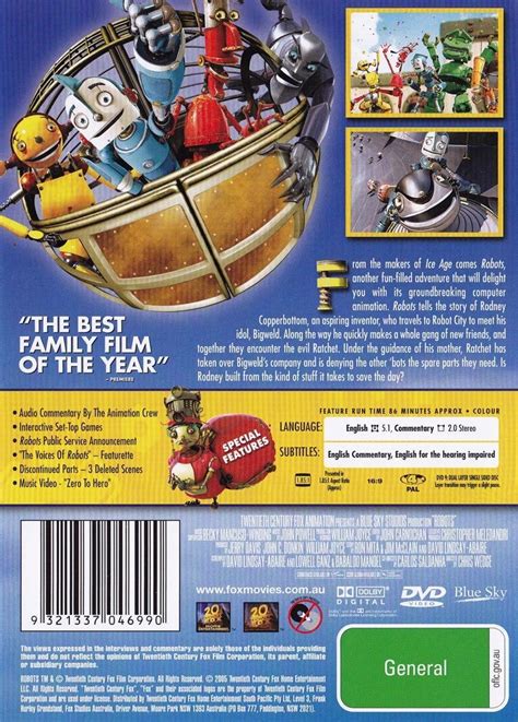 Robots (DVD, 2005, Region 4 Australia) AS NEW Condition Animated Paula ...