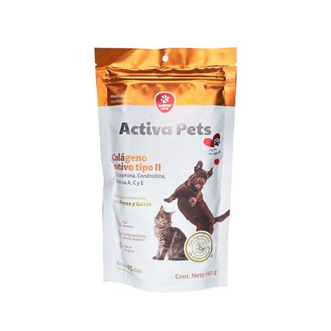 Nartex Activa Pets Suplemento Alimenticio Colágeno para Perro y Gato