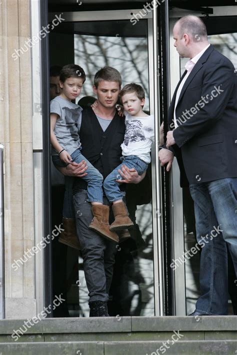 Jeff Brazier Carrying His Sons Bobby Editorial Stock Photo - Stock ...