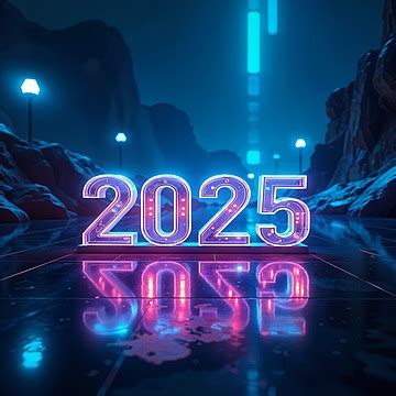 Neon Light Effect Background Neo Light New Year Background