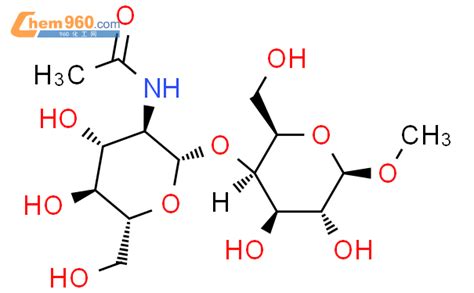 95795 77 0甲基 4 O （2 乙酰氨基 2 脱氧 β D 吡喃葡萄糖基） β D 吡喃半乳糖苷化学式、结构式、分子式、mol