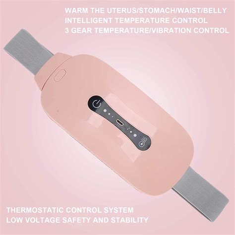 Menstrual Heating Pad Electric Heating Abdomen Belt Vibration