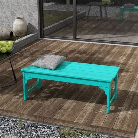 Westintrends Malibu Outdoor Bench All Weather Resistant Poly