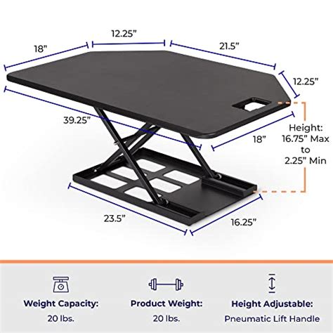 Stand Steady X Elite Pro Corner Standing Desk Inch Corner Sit To