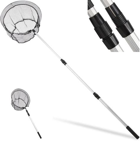 Relaxdays Fishing Landing Net Telescopic Handle 60 130 Cm Foldable