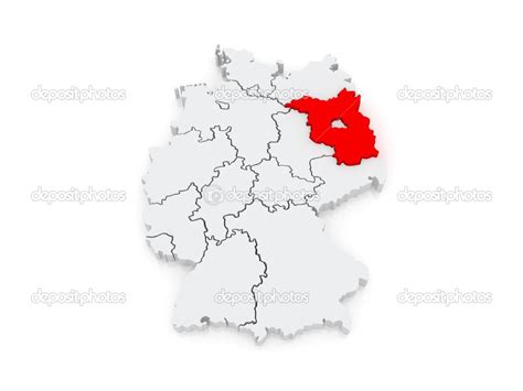 Map Of Brandenburg Germany Stock Photo By ©tatiana53 48820751