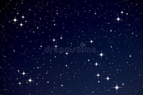 Stars in the night sky stock image. Image of multiple - 18904807