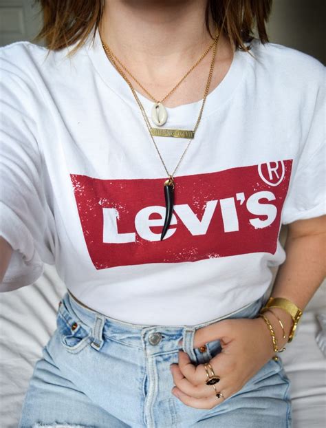 Levis Shirt Onecklace T Shirts For Women Levis Shirt Clothes