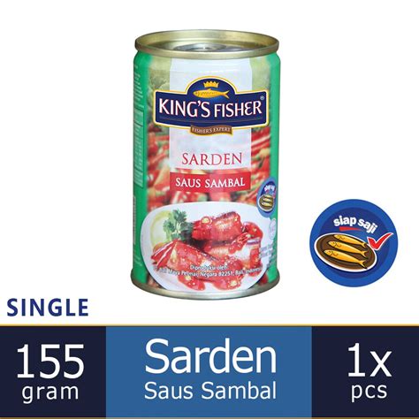 Jual KtmStore King S Fisher Sarden Mini Saus Sambal Makanan Kaleng 155