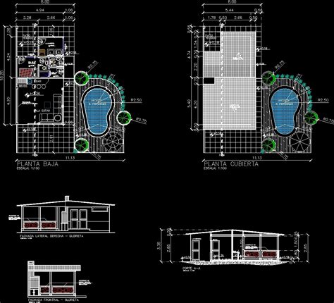 Area Social Patio DWG Section For AutoCAD Designs CAD