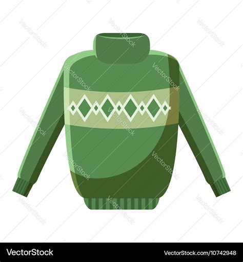 Mens sweater icon cartoon style Royalty Free Vector Image