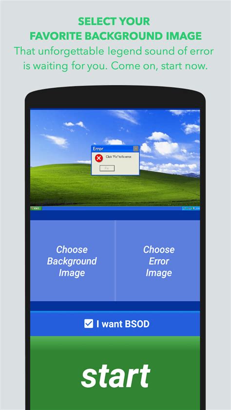 Crazy XP Errors - BSOD Prank APK for Android - Download