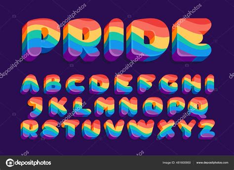 Alphabet Pride Lgbtq Flag Pattern Vector Illustration Perfect Your