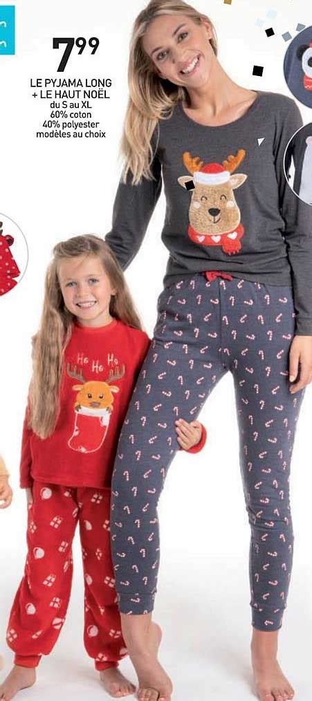 Promo Pyjama Long Le Haut Noël chez Stokomani iCatalogue fr