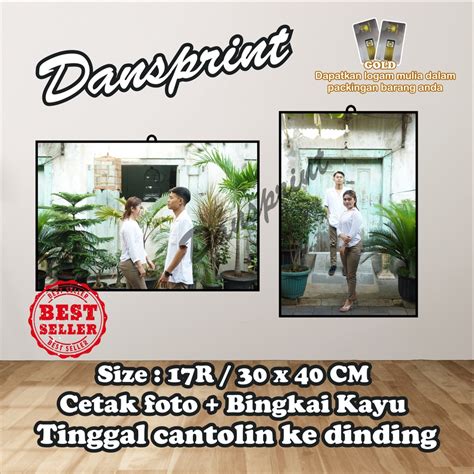 Jual Cetak Foto Media Papan Kayu Ukuran R X Cm Best Seller