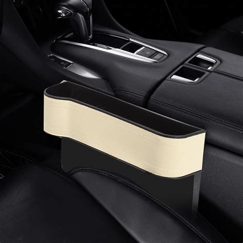 Car Seat Storage with Cup Holder and Charging Hole- Car Seat Gap Filler ...