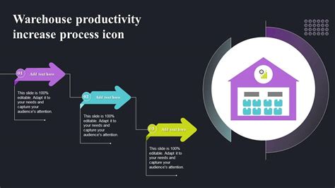 Warehouse Productivity Increase Process Icon PPT Example