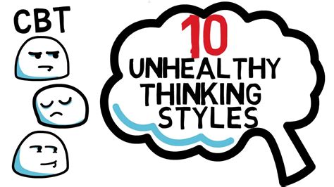 10 Unhelpful Thinking Styles Ruining Your Success With Examples Cbt Youtube