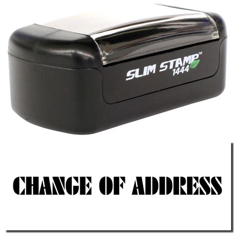 Slim Pre-Inked Change Of Address Stamp | Engineer Seal Stamps | Reviews
