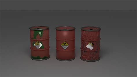 3d Barrel Nuclear Turbosquid 1488617