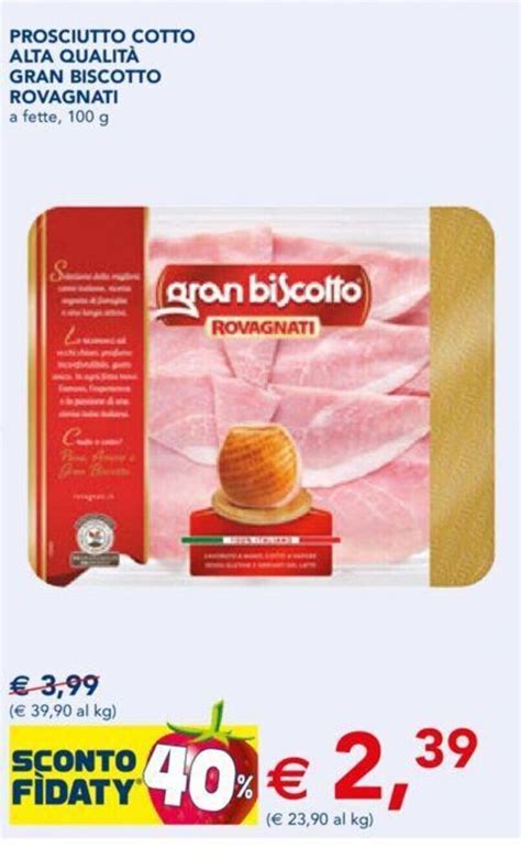 Prosciutto Cotto Alta Qualit Gran Biscotto Rovagnati A Fette G