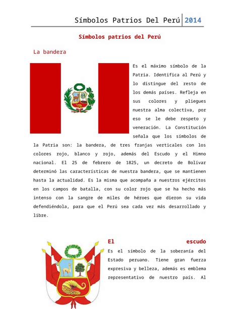 DOCX Símbolos patrios del perú DOKUMEN TIPS