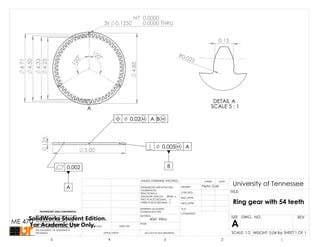 Engineering drawing of a spur gear | PPT