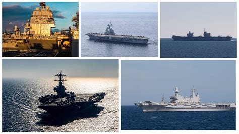 Five Aircraft Carriers From Nato Member Countries Patrol European Mariti