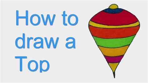 How To Draw A Top Top Drawing Step By Step Sayataru Creation Youtube