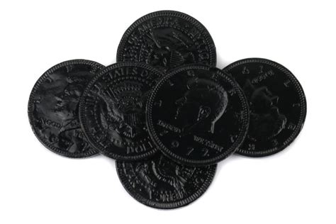 Black Chocolate Coins