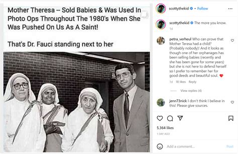 Fact Check Mother Teresa Did Not Sell Babies But Workers In Her