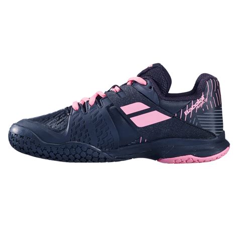 Babolat Propulse All Court Junior Tennis Shoes Black Geranium Pink