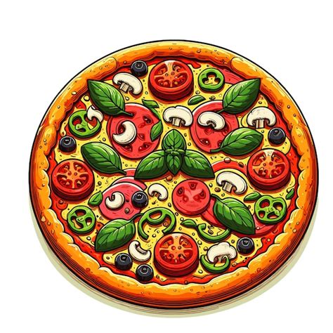 Premium Vector Pepperoni Pizza Illustration