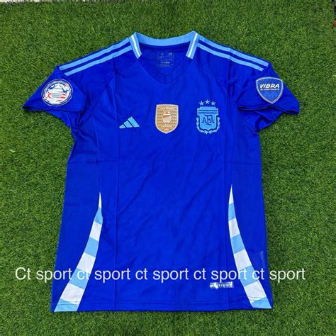 Full Patch Copa America Jersey Argentina Away Copa America 2024
