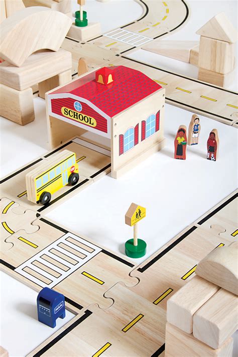 Wooden Roadway 42pcs Play‘nlearn Educational Resources