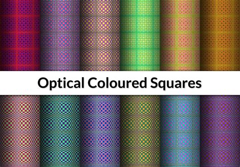 12 Optical Coloured Squares Patterns Free Photoshop Patterns At