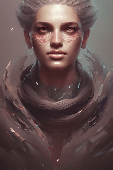 Beautiful Face Concept Art By Greg Rutkowski · Creative Fabrica