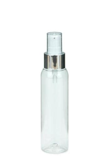 R Pet Flasche Aida Ml Klar Mit Lotionpumpe Wei Metall