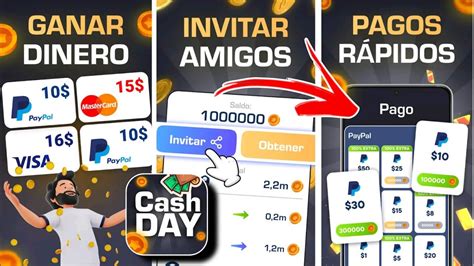 CASH DAY NUEVA APP para GANAR DINERO en PAYPAL 2024 CÓMO GANAR