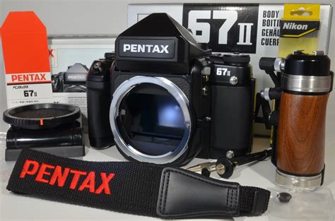 PENTAX 67 II Medium Format SLR Film Camera With Wood Grip A0188