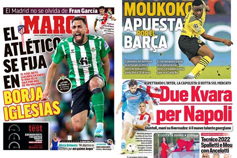 Las portadas del día Así vienen los periódicos deportivos de este