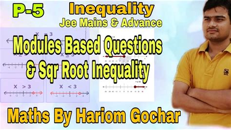 Inequality 5 Modules Based Questions Sqr Root Inequality Iit Jee